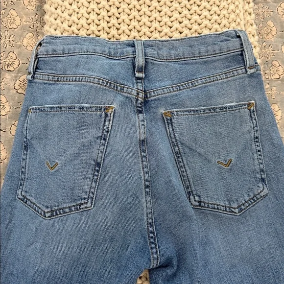 Hudson Jeans Blue Cropped Ankle Straight Jeans - Picture 6 of 7